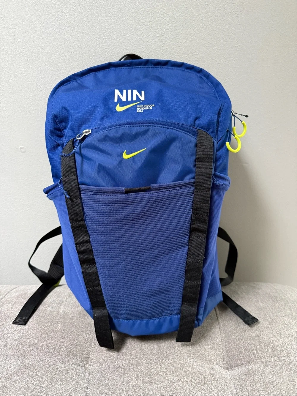 2024 Nike Nationals Royal Blue Backpack with Yellow Accents